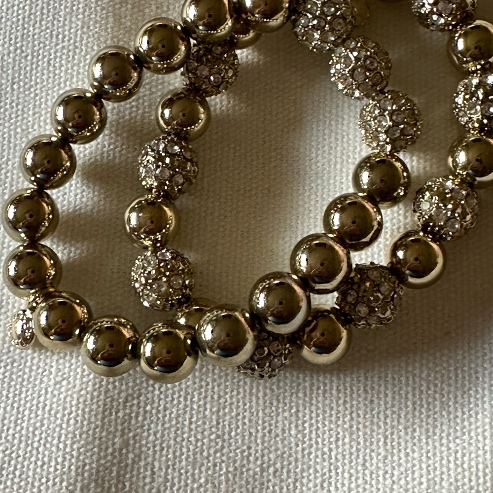 Sparkling JCREWGoldtone Beaded Bracelet